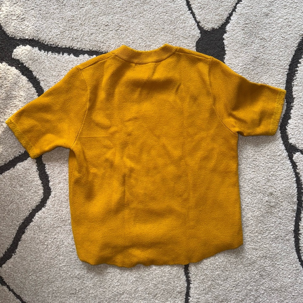 Zara Trafaluc Mustard Yellow Mock Neck - Picture 6 of 6